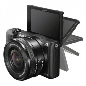 Sony Alpha a5100 E-mount Mirrorless Camera ( White / Black ) + 16-50mm Power Zoom Lens  ILCE-5100L